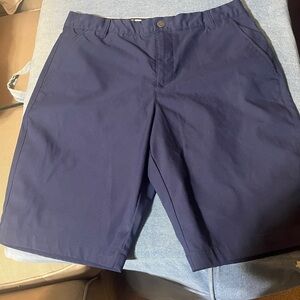 Puma Men's Dark Blue Flat Front Golf Shorts